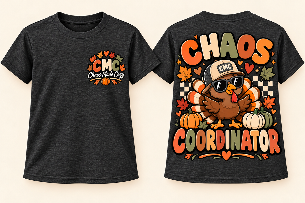 Youth Thanksgiving Chaos Coordinator Turkey Tee