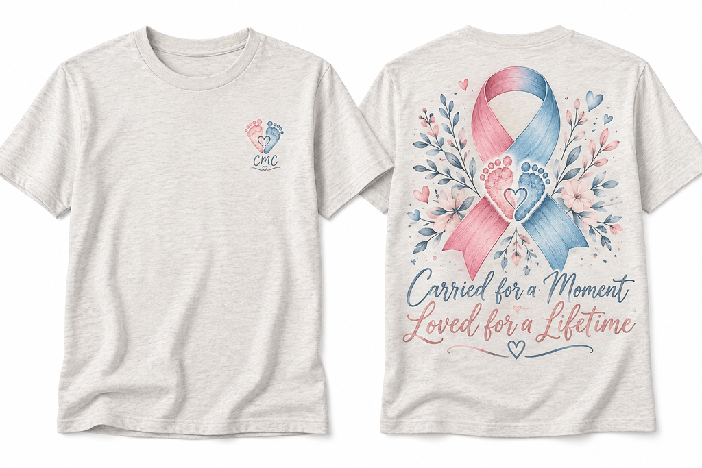 Carried for a Moment, Loved for a Lifetime | Pregnancy & Infant Loss Awareness Tee