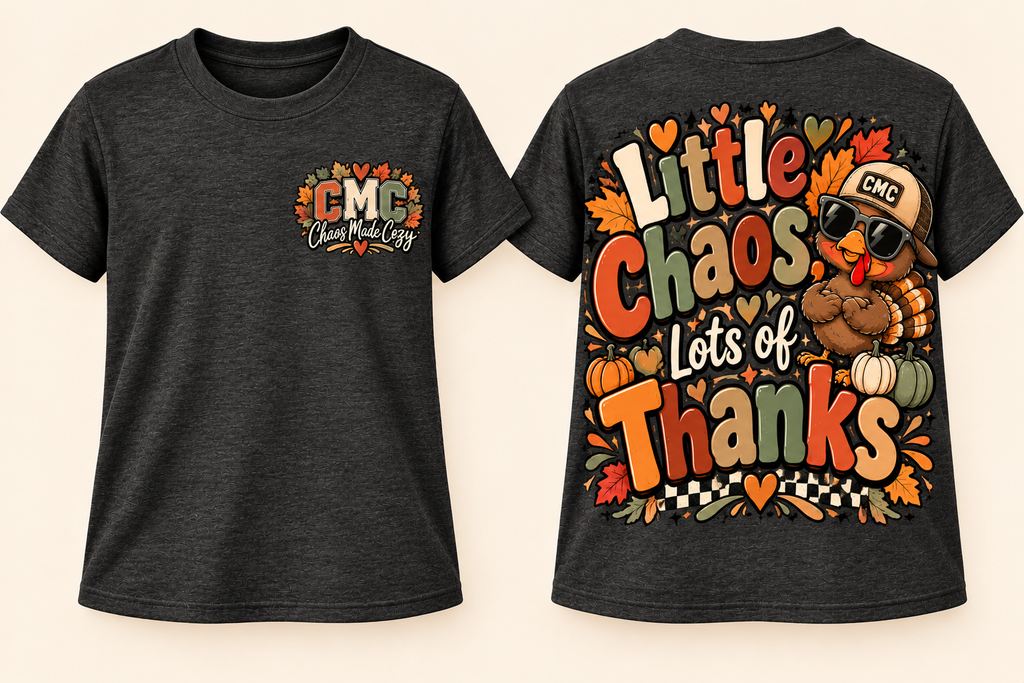 Little Chaos, Lots of Thanks | Youth Boys Thanksgiving Tee