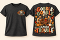 Gobble Gobble, I Cause Trouble | Toddler Boys Thanksgiving Tee