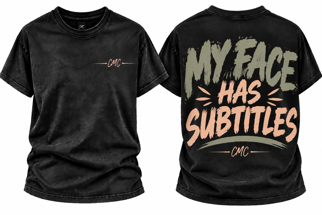 My Face Has Subtitles | Men’s Graphic Tee
