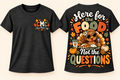 Here for the Food, Not the Questions | Youth Girls Thanksgiving Tee