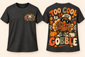 Too Cool to Gobble | Youth Boys Thanksgiving Tee