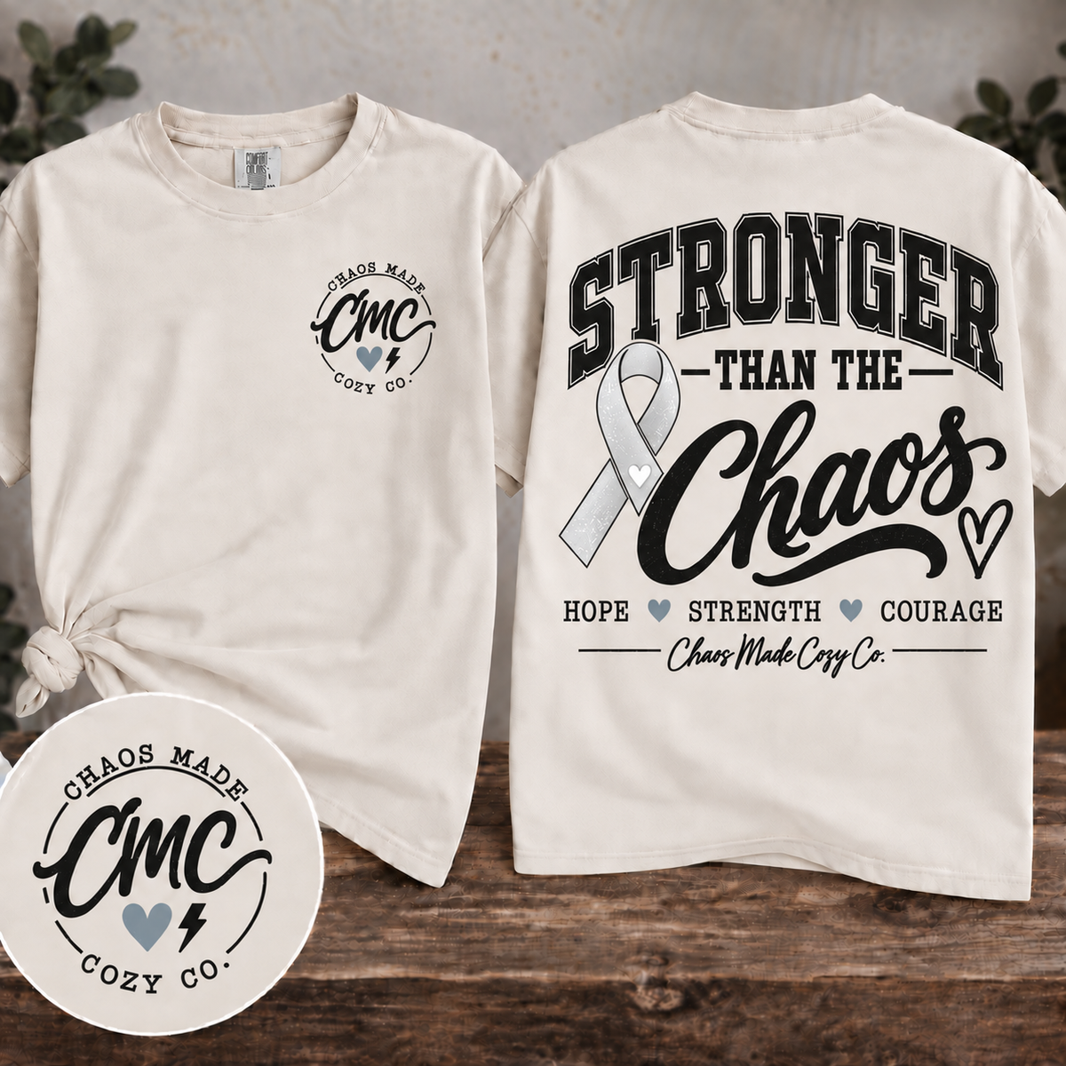 Stronger Than the Chaos | Men’s Awareness Graphic Tee