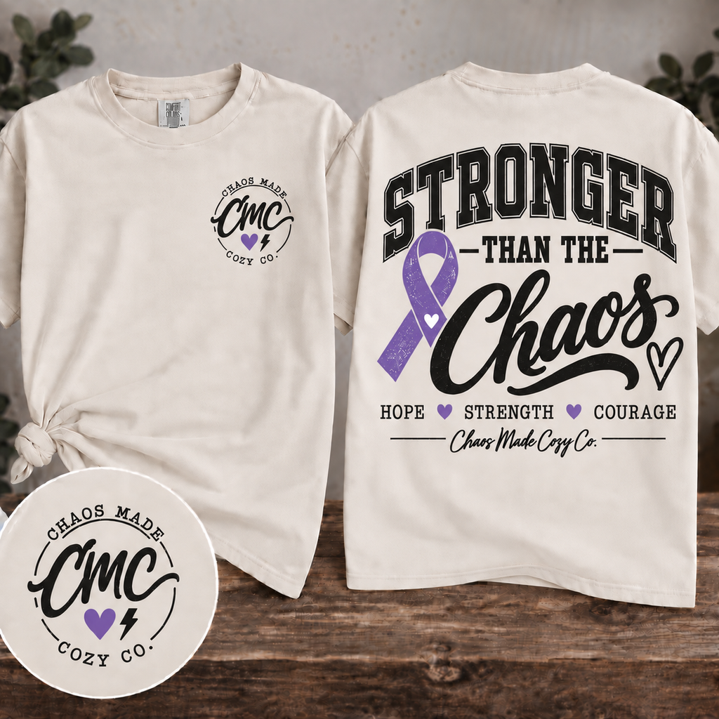 Stronger Than the Chaos | Women's Awareness Graphic Tee