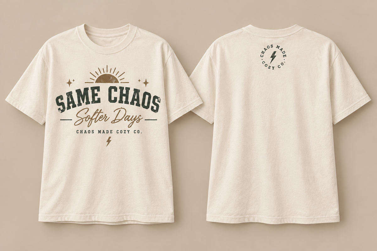 Same Chaos, Softer Days | Women’s Graphic Tee